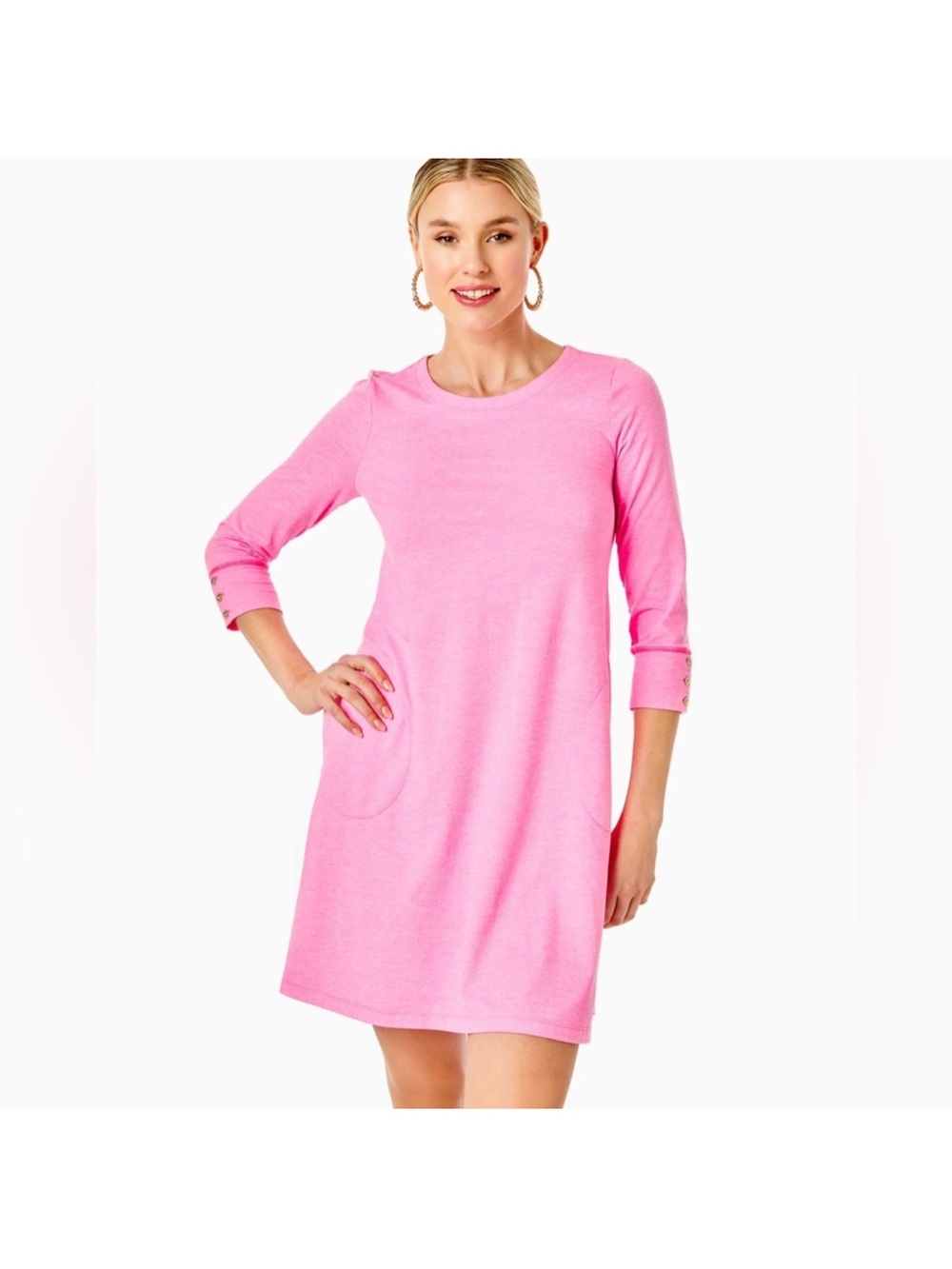 Lilly Pulitzer Solia Dress UPF 50+ Soleil Pink S Small